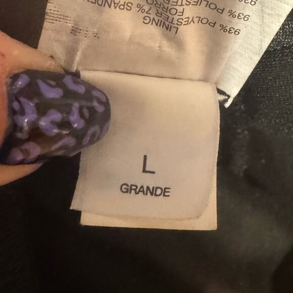 Bebe Black Sleeveless Zip Front Jumpsuit size large - Picture 10 of 11